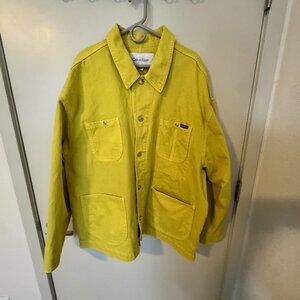 Calvin Klein Men's Jacket Size XXL Yellow Denim